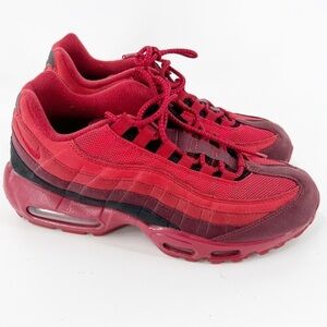 ✅ Nike ID Air Max 95 Custom Red “Rose Avenue” SIZE 8